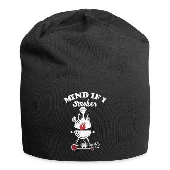 BBQ Smoker Meat Grilling Funny - Jersey Beanie - black - Front