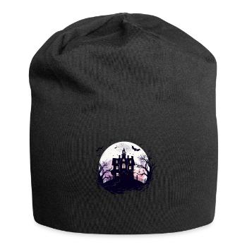 Halloween Geisterhaus Spukhaus Horror Halloween - Jersey-Beanie - Schwarz - Vorne