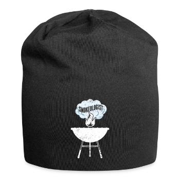 BBQ Smoker Meat Grilling Funny - Jersey Beanie - black - Front