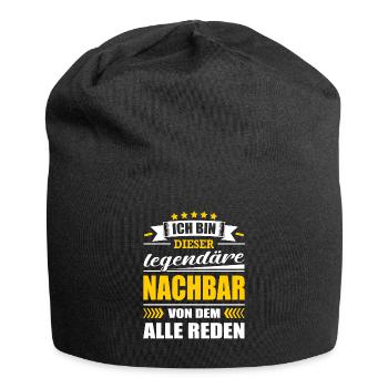 Ich Bin Dieser Legendäre Nachbar Nachbarschaft - Jersey-Beanie - Schwarz - Vorne
