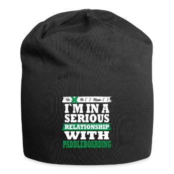 Paddleboarding My serious relationship funny - Jersey-Beanie - Schwarz - Vorne