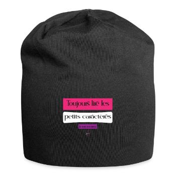 Annonce grossesse humoristique femme enceinte mère - Bonnet en jersey - noir - Devant