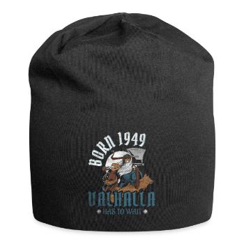 Odin's Sons Are Born 1949 Viking 75th Birthday - Jersey Beanie - black - Front