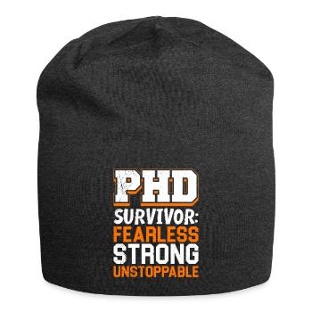 Thèse PH. D Survivant Intrépide Fort - Bonnet en jersey - charbon - Devant