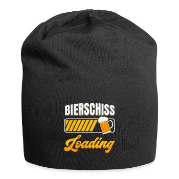 Faschingskostüm Bierschiss Loading Karneval Party - Jersey-Beanie - Schwarz - Vorne