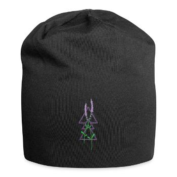 Lavendel Garten Pflanze Duft - Jersey-Beanie - Schwarz - Vorne