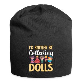 Collectible Doll Porcelain Doll Antique - Jersey Beanie - black - Front