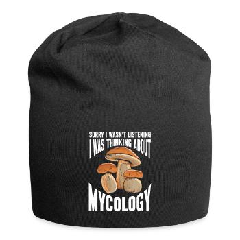 Pilz Mykologie Mykologe Sammler - Jersey-Beanie - Schwarz - Vorne