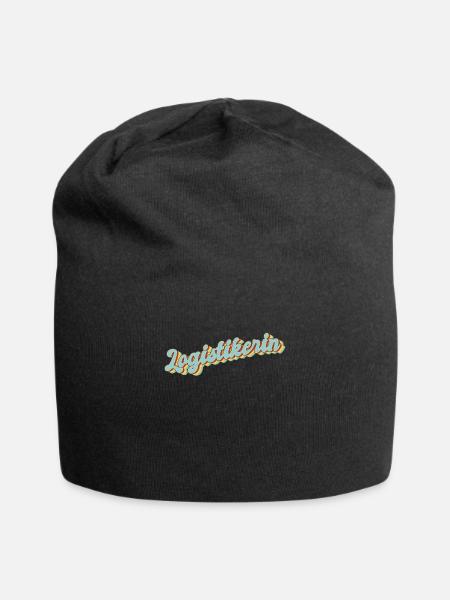 Logistik Abschluss-Geschenk Logistikerin - Jersey-Beanie - Schwarz