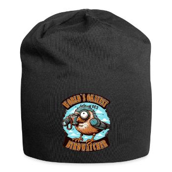 Le meilleur ornithologue du monde Okay Birdwatcher - Bonnet en jersey - noir - Devant