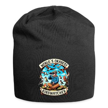 Le meilleur ornithologue du monde Okay Birdwatcher - Bonnet en jersey - noir - Devant