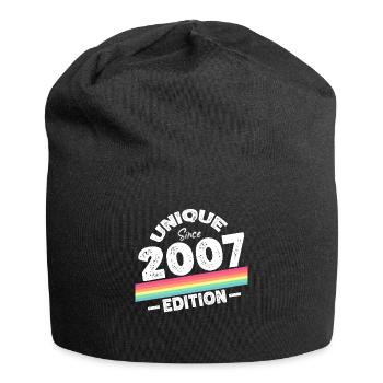 Unique Since 2007 Edition Birthday Vintage 2007 - Jersey Beanie - black - Front