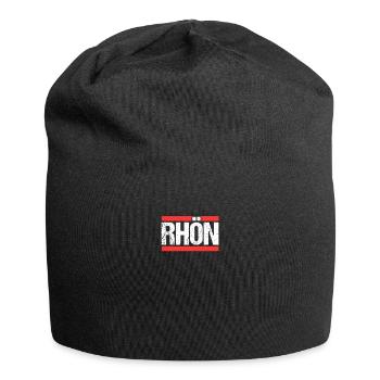 Rhön - Jersey-Beanie - Schwarz - Vorne
