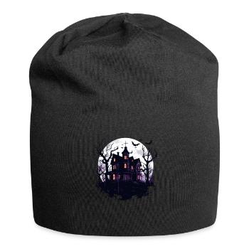 Halloween Geisterhaus Spukhaus Horror Halloween - Jersey-Beanie - Schwarz - Vorne