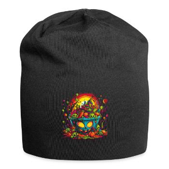 Candy Bucket Costume d'Halloween Trick or Treat - Bonnet en jersey - noir - Devant