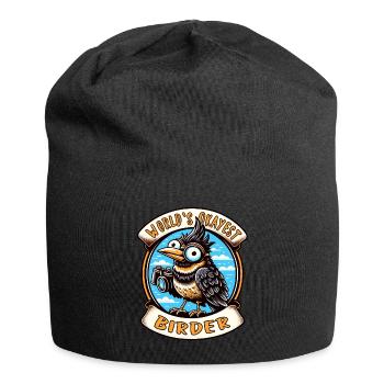 World's Best Okay Birder Birdwatching - Jersey Beanie - black - Front
