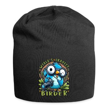 Le meilleur ornithologue amateur au monde - Bonnet en jersey - noir - Devant