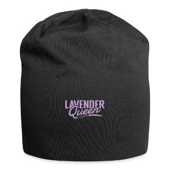 Lavendel Queen Pflanze Garten Duft - Jersey-Beanie - Schwarz - Vorne