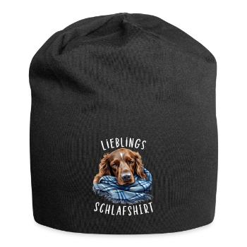 Lieblings Schlafshirt Irish Setter - Jersey-Beanie - Schwarz - Vorne