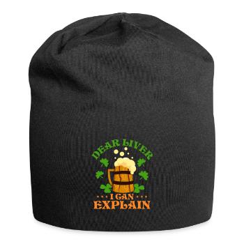 Dear Liver I Can Explain - Jersey-Beanie - Schwarz - Vorne