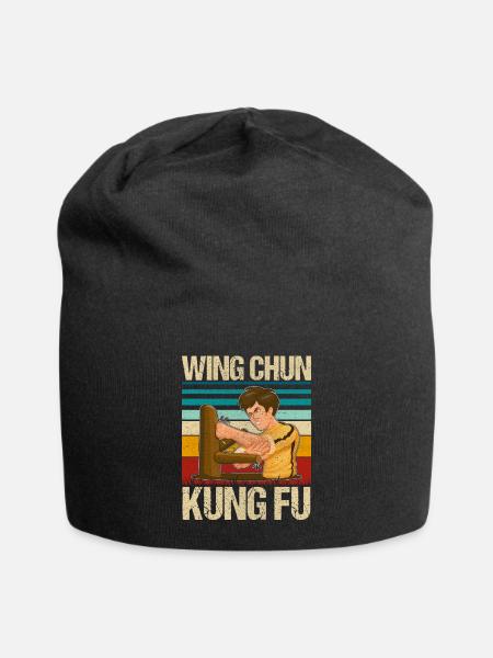 Wing Chun Kung Fu - Jersey-Beanie - Schwarz