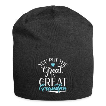 Cadeaux arrière-grand-père - Bonnet en jersey - charbon - Devant