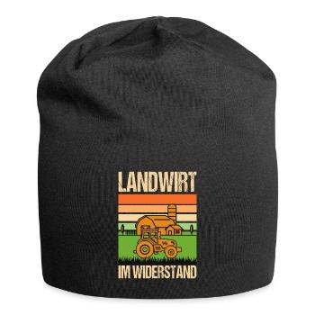 Bauerndemo Bauern Protest Landwirt Im Widerstand - Jersey-Beanie - Schwarz - Vorne