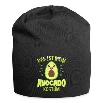 Karneval Das ist mein Avocado Kostüm Fan - Jersey-Beanie - Schwarz - Vorne