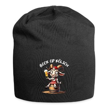 Bock op Kölsch Bier Kölle Köln Karneval Köbes JGA - Jersey-Beanie - Schwarz - Vorne