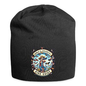 World's Best Okay Bird Guide Bird Watching - Jersey Beanie - black - Front