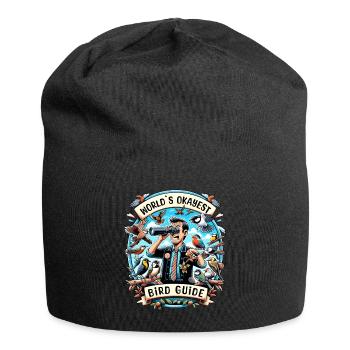 World's Best Okay Bird Guide Bird Watching - Jersey Beanie - black - Front