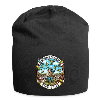 World's Best Okay Bird Guide Bird Watching - Jersey Beanie - black - Front