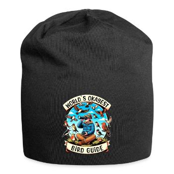 World's Best Okay Bird Guide Bird Watching - Jersey Beanie - black - Front