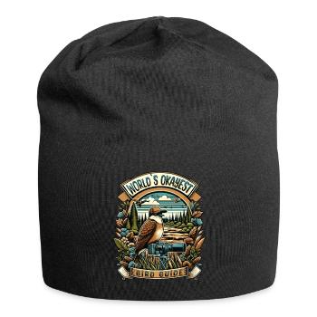 World's Best Okay Bird Guide Bird Watching - Jersey Beanie - black - Front