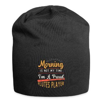 Flutes Player Morning Is Not My Time I'm A Flutist - Jersey-Beanie - Schwarz - Vorne