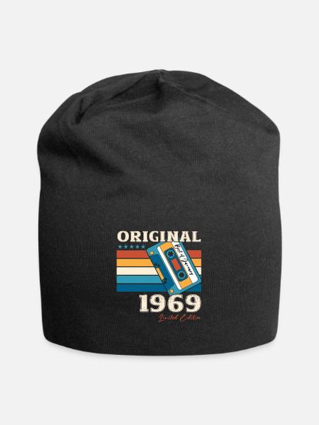 55. Geburtstag Kassette Januar Jahrgang 1969 - Jersey-Beanie - Schwarz