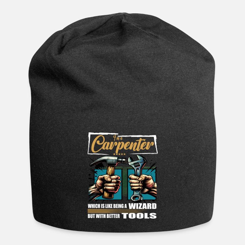 Profession de charpentier disant ouvrier - Bonnet en jersey - noir