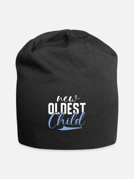 Oldest Child Gifts - Jersey-Beanie - Schwarz