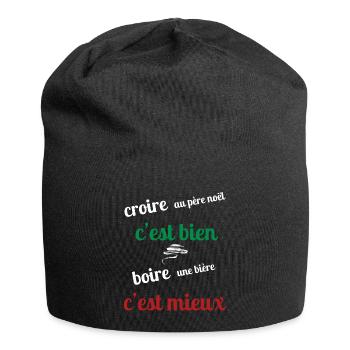 Männer, Frauen, Humorvoll, Humorvolles T-Shirt-Geschenk - Jersey-Beanie - Schwarz - Vorne