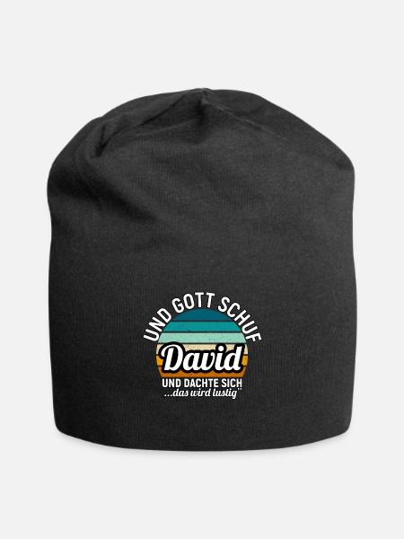 Dennis - Jersey-Beanie - Schwarz