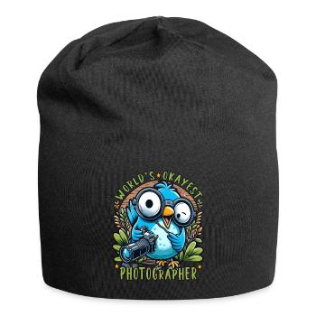 World's Best Okay Photographer Bird Watching - Jersey Beanie - black - Front
