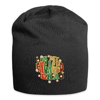 Dedicated friends engagement bride - Jersey Beanie - black - Front
