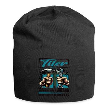 Tiler Profession Saying Worker - Jersey Beanie - black - Front