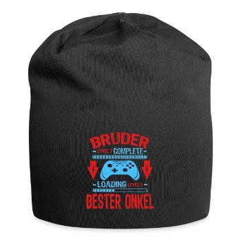 Bruder Level Complete Werdender Onkel Loading - Jersey-Beanie - Schwarz - Vorne