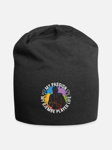 Djembe Player My Passion My Djembe Player Drummer - Jersey-Beanie - Schwarz