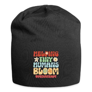 Physiotherapie Kinderphysiotherapeutin - Jersey-Beanie - Schwarz - Vorne