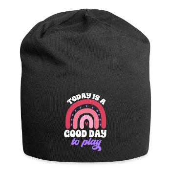 Physiotherapie Kinderphysiotherapeutin - Jersey-Beanie - Schwarz - Vorne