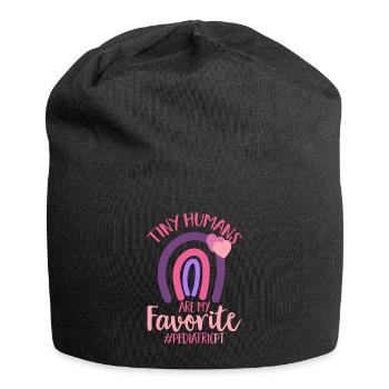 Physiotherapie Kinderphysiotherapeutin - Jersey-Beanie - Schwarz - Vorne