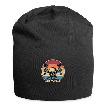Axe Maniac Axt Werfen Wettbewerb Spiel Axt - Jersey-Beanie - Schwarz - Vorne