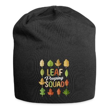 Leaf Peeping Squad Autumn Leaf Peeper - Bonnet en jersey - noir - Devant